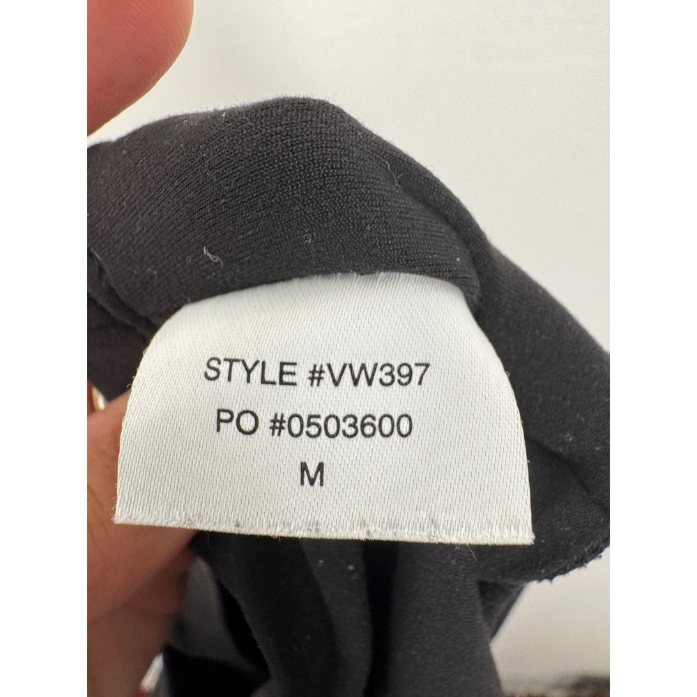Vuori Studio Romper Black Ribbed Athletic One Piece Shorts Style VW397 Womens M - Picture 8 of 9